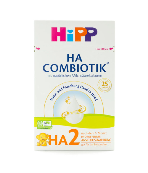 HiPP Hypoallergenic (HA) Stage 2 Combiotic Milk Formula (600g) German Version 6+ HiPP Hypoallergenic (HA) Stage 2 Combiotic Milk Formula (600g) German Version 6+